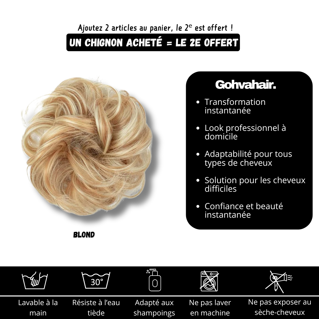 GOHVA™ Chignon Effet Décoiffé