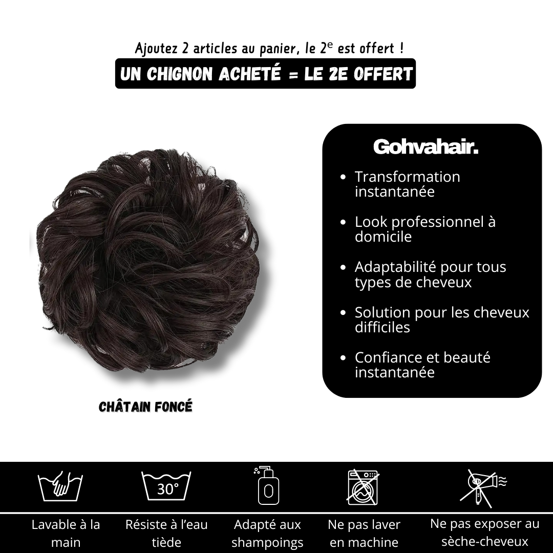 GOHVA™ Chignon Effet Décoiffé