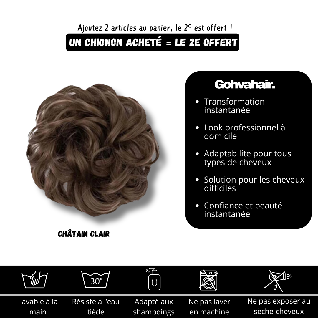 GOHVA™ Chignon Effet Décoiffé