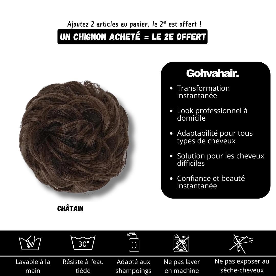 GOHVA™ Chignon Effet Décoiffé